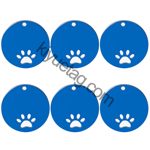 100PCS Personalized Pet ID Tag Customized Stainless Steel Engravable Cat Address Anti-Loss Dog Halter Collar Pendant Necklace