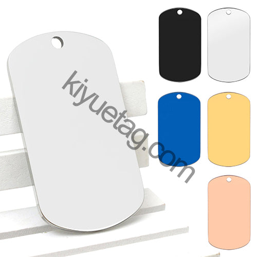 Wholesale 100PCS Stainless Steel Material Personalized Pet Dog ID Tag Cat Art Font Identity Double-Sided Mirror Effect