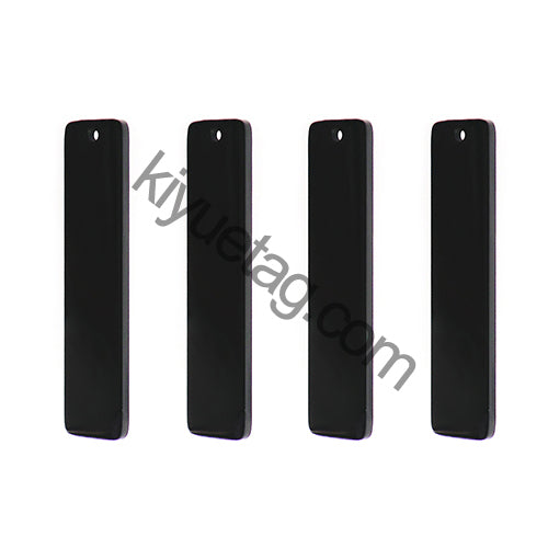 50PCS Engravable Flat Rectangular Stainless Steel Pendant Anti-Lost Key Ring Pendant Pet Dog Tag Accessories