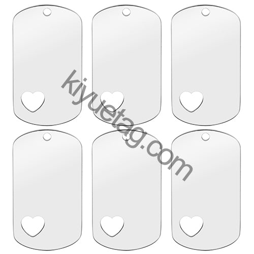 Wholesale 100pcs Military Army Tactical Engraving Name Dog ID Tags Cards Pendant Man Necklace Stainless Steel Fashion Keychain