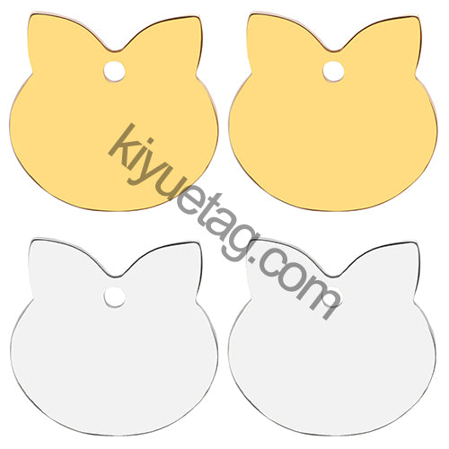 Wholesale 100pcs Personalized Dog Tag Pet ID Name Blank Customized Cat Puppy Stainless Steel Collar Pet Accessorie Dropshipping
