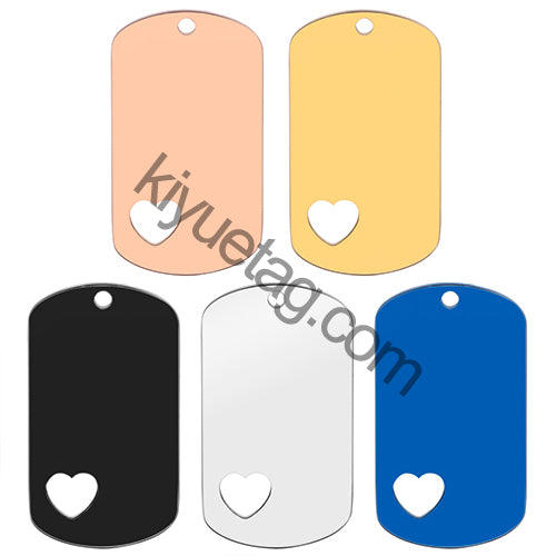 Wholesale 100pcs Military Army Tactical Engraving Name Dog ID Tags Cards Pendant Man Necklace Stainless Steel Fashion Keychain