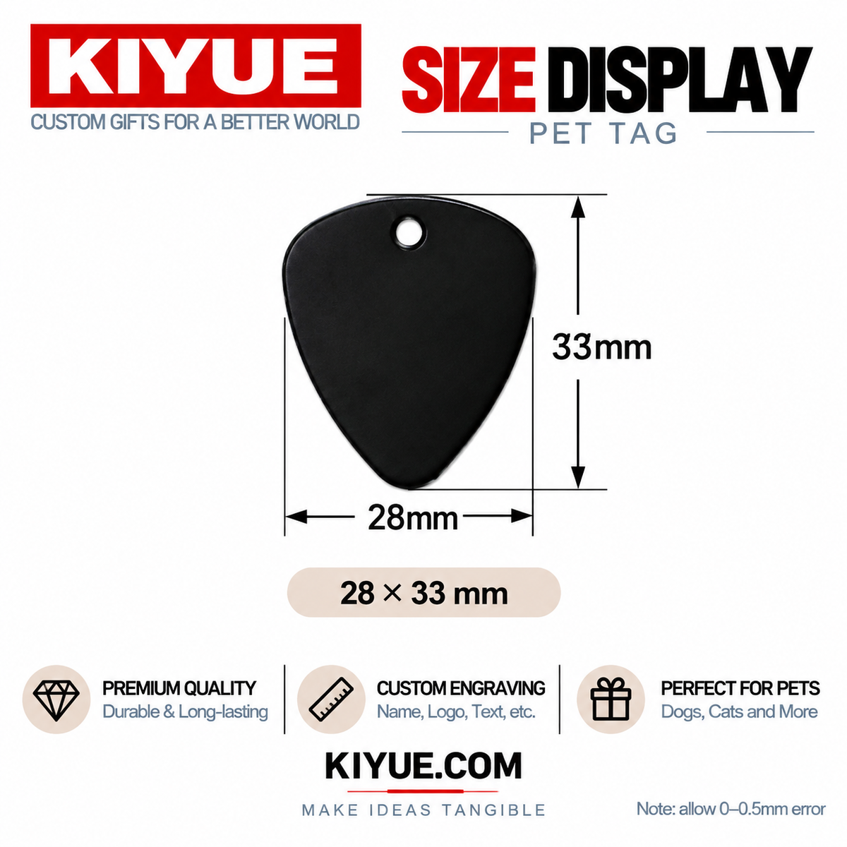 Guitar Pick Aluminum ID Tags – Wholesale Engraving Blanks