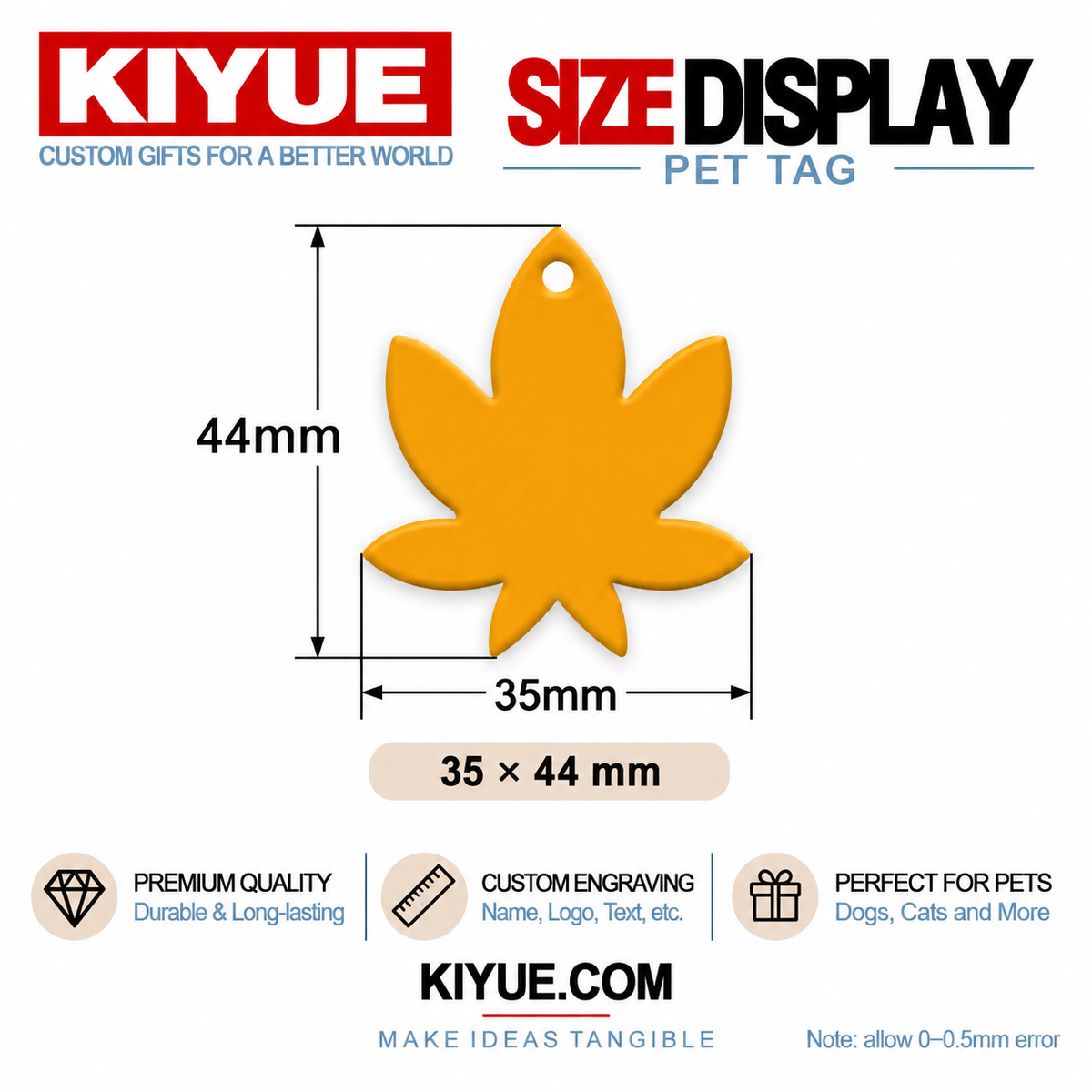 Maple Leaf Aluminum ID Tags – Wholesale Engraving Blanks