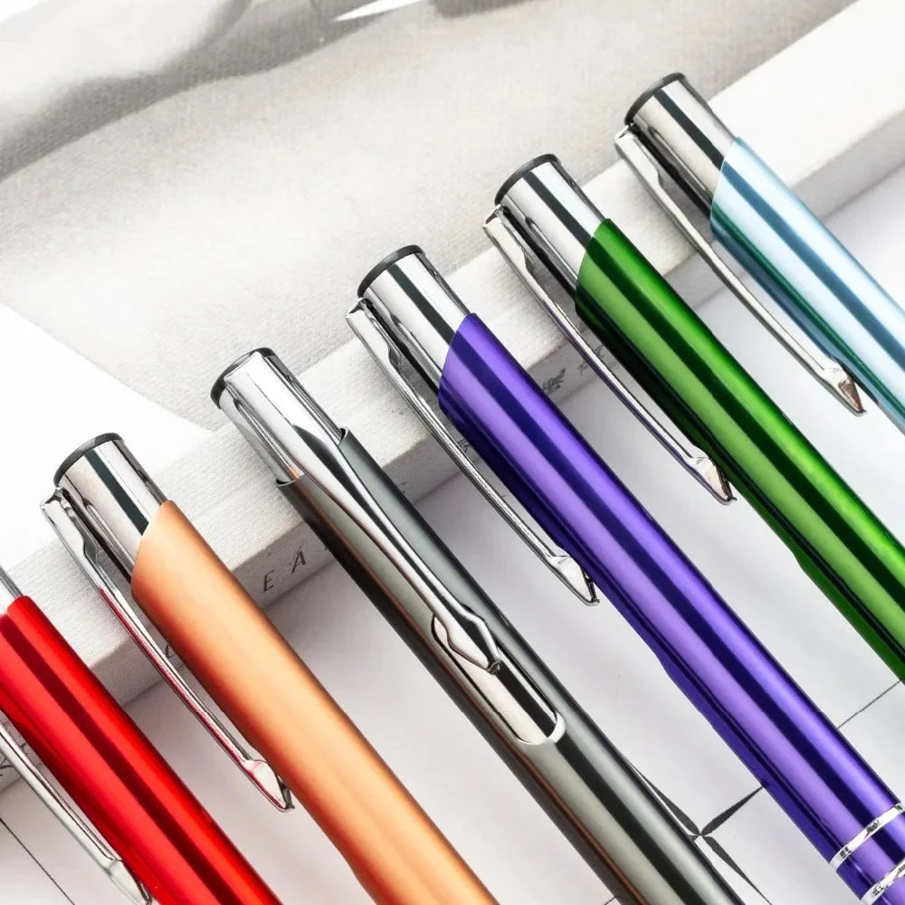 100 50 20 Pcs Custom Ballpoint Pen Metal Pen Support Custom Logo Advertising Wholesale Personalized Pen Advertising Gift