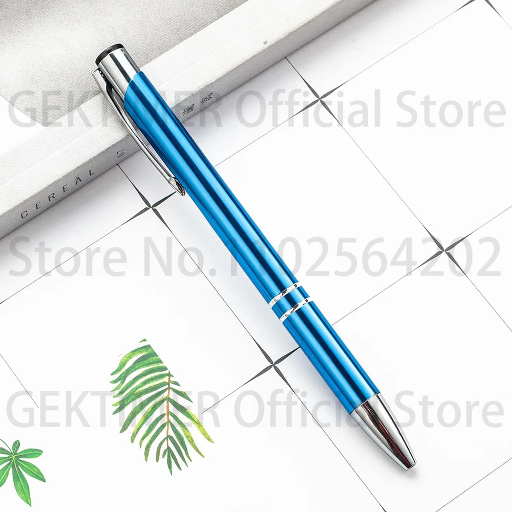 100 50 20 Pcs Custom Ballpoint Pen Metal Pen Support Custom Logo Advertising Wholesale Personalized Pen Advertising Gift