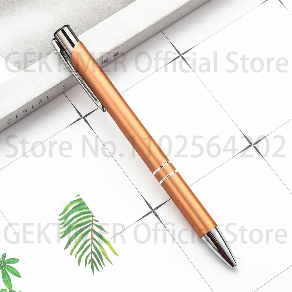 100 50 20 Pcs Custom Ballpoint Pen Metal Pen Support Custom Logo Advertising Wholesale Personalized Pen Advertising Gift