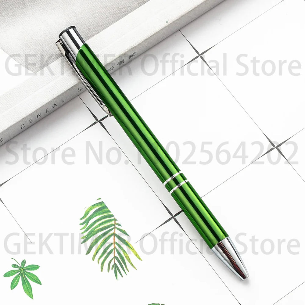 100 50 20 Pcs Custom Ballpoint Pen Metal Pen Support Custom Logo Advertising Wholesale Personalized Pen Advertising Gift