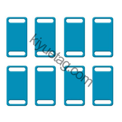 100Pcs/Set Square Plates Dog ID Tags Aluminum Pendant