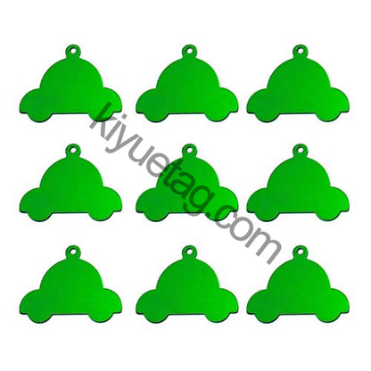 100Pcs/Set Car Dog ID Tags Aluminum Pendant