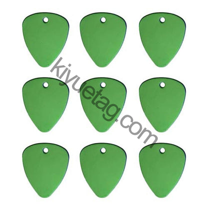100Pcs/Set Piano Picks Dog ID Tags Aluminum Pendant