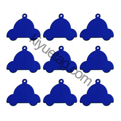 100Pcs/Set Car Dog ID Tags Aluminum Pendant
