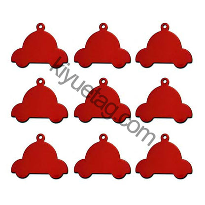 100Pcs/Set Car Dog ID Tags Aluminum Pendant