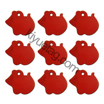100Pcs/Set Mouse Dog ID Tags Aluminum Pendant