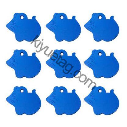 100Pcs/Set Mouse Dog ID Tags Aluminum Pendant