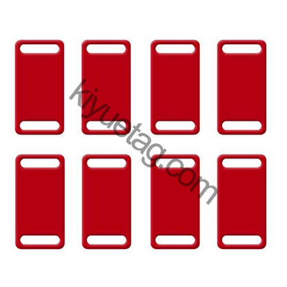 100Pcs/Set Square Plates Dog ID Tags Aluminum Pendant