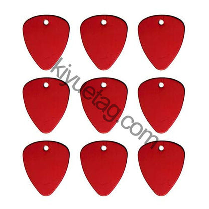 100Pcs/Set Piano Picks Dog ID Tags Aluminum Pendant
