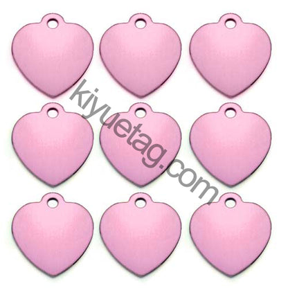 100Pcs/Set Love Dog ID Tags Aluminum Pendant