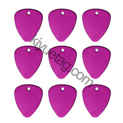 100Pcs/Set Piano Picks Dog ID Tags Aluminum Pendant
