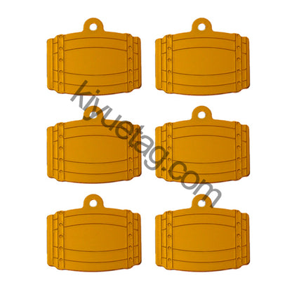 100Pcs/Set Bucket Dog ID Tags Aluminum Pendant