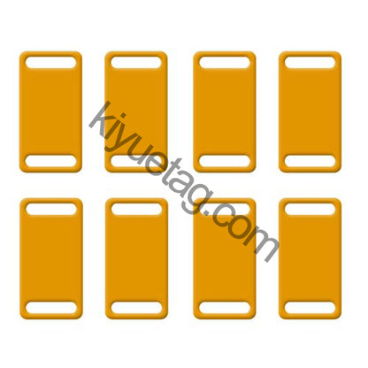 100Pcs/Set Square Plates Dog ID Tags Aluminum Pendant