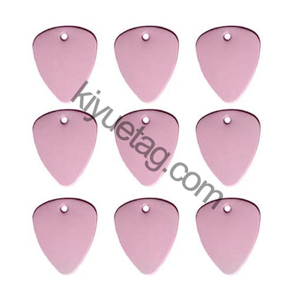 100Pcs/Set Piano Picks Dog ID Tags Aluminum Pendant