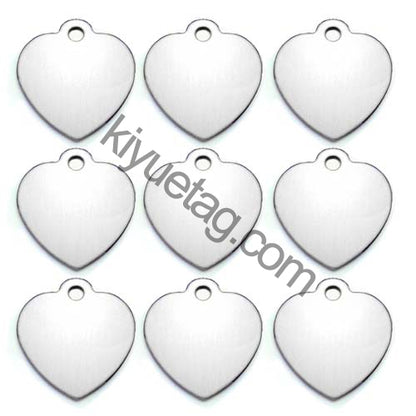 100Pcs/Set Love Dog ID Tags Aluminum Pendant