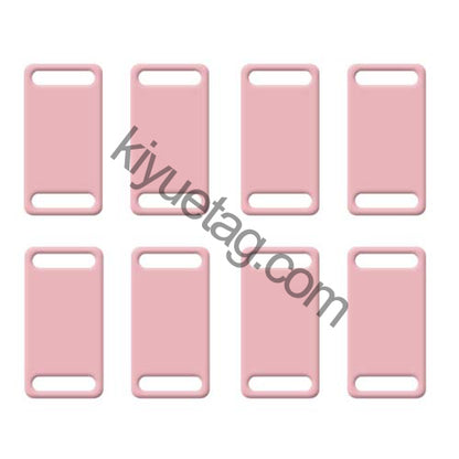 100Pcs/Set Square Plates Dog ID Tags Aluminum Pendant