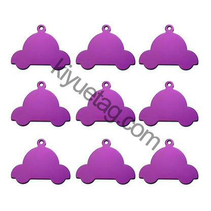 100Pcs/Set Car Dog ID Tags Aluminum Pendant