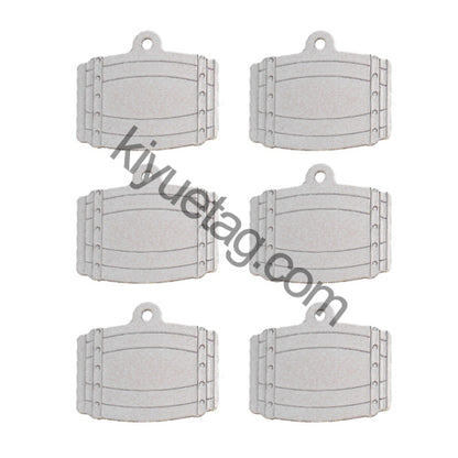 100Pcs/Set Bucket Dog ID Tags Aluminum Pendant