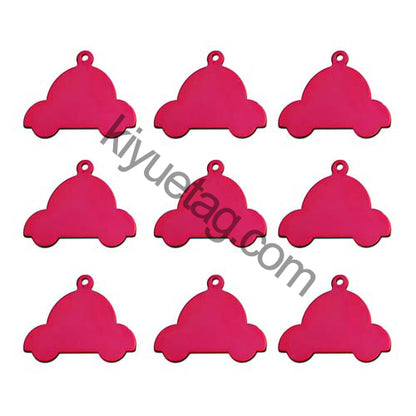 100Pcs/Set Car Dog ID Tags Aluminum Pendant