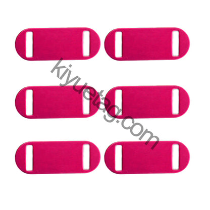 100Pcs/Set Oval Square Holes Dog ID Tags Aluminum Pendant