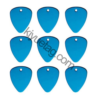 100Pcs/Set Piano Picks Dog ID Tags Aluminum Pendant