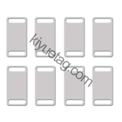 100Pcs/Set Square Plates Dog ID Tags Aluminum Pendant