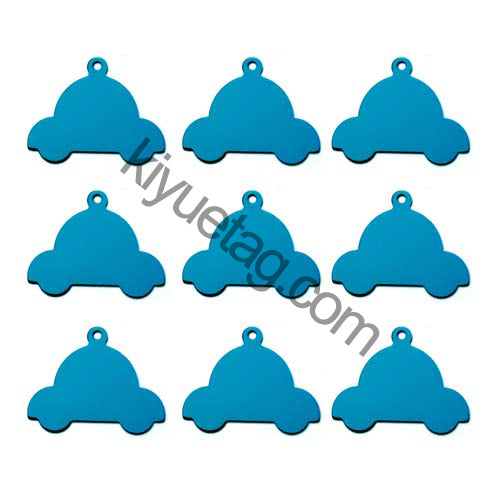 100Pcs/Set Car Dog ID Tags Aluminum Pendant