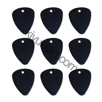 100Pcs/Set Piano Picks Dog ID Tags Aluminum Pendant