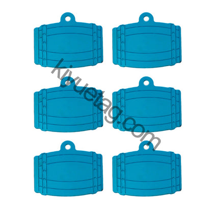100Pcs/Set Bucket Dog ID Tags Aluminum Pendant