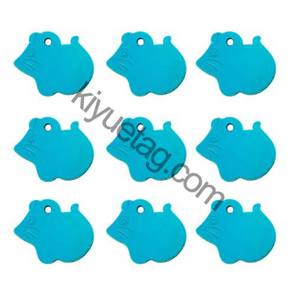 100Pcs/Set Mouse Dog ID Tags Aluminum Pendant