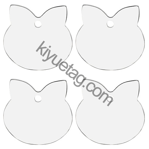 Wholesale 100pcs Personalized Dog Tag Pet ID Name Blank Customized Cat Puppy  Stainless Steel Collar Pet Accessorie Dropshipping
