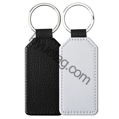 Wholesale 100 50 20PCS Sublimation PU Blanks Tag Dog Tag For Diy Keychain