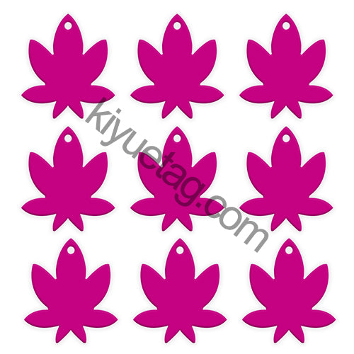 100Pcs/Set Maple Leaf Dog ID Tags Aluminum Pendant