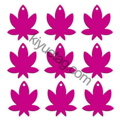 100Pcs/Set Maple Leaf Dog ID Tags Aluminum Pendant