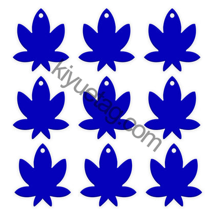100Pcs/Set Maple Leaf Dog ID Tags Aluminum Pendant