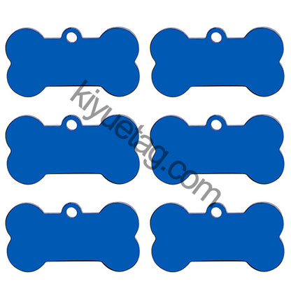 Wholesale 100 Pieces Stainless Steel Bone Pet Identity Dog ID Tag Personalized Laser Custom Cat Collar Accessories