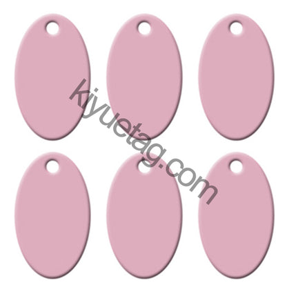 100Pcs/Set Oval Dog ID Tags Aluminum Pendant