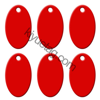 100Pcs/Set Oval Dog ID Tags Aluminum Pendant