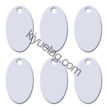 100Pcs/Set Oval Dog ID Tags Aluminum Pendant