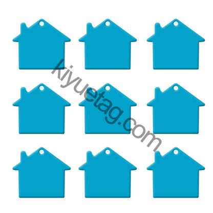 100Pcs/Set House Dog ID Tags Aluminum Pendant