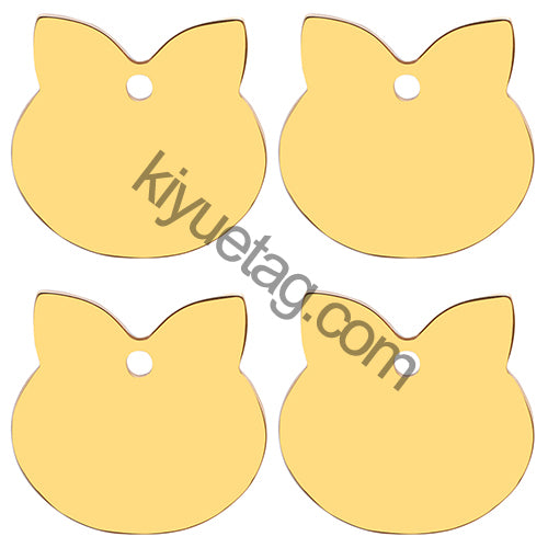 Wholesale 100pcs Personalized Dog Tag Pet ID Name Blank Customized Cat Puppy  Stainless Steel Collar Pet Accessorie Dropshipping