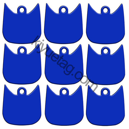 100Pcs/Set Cat Face Dog ID Tags Aluminum Pendant